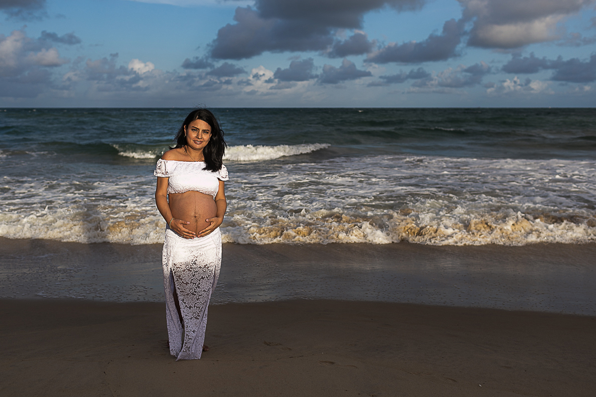 ensaio gestante na praia do paiva de vanessa e jorge fotógrafo de gestante recife
