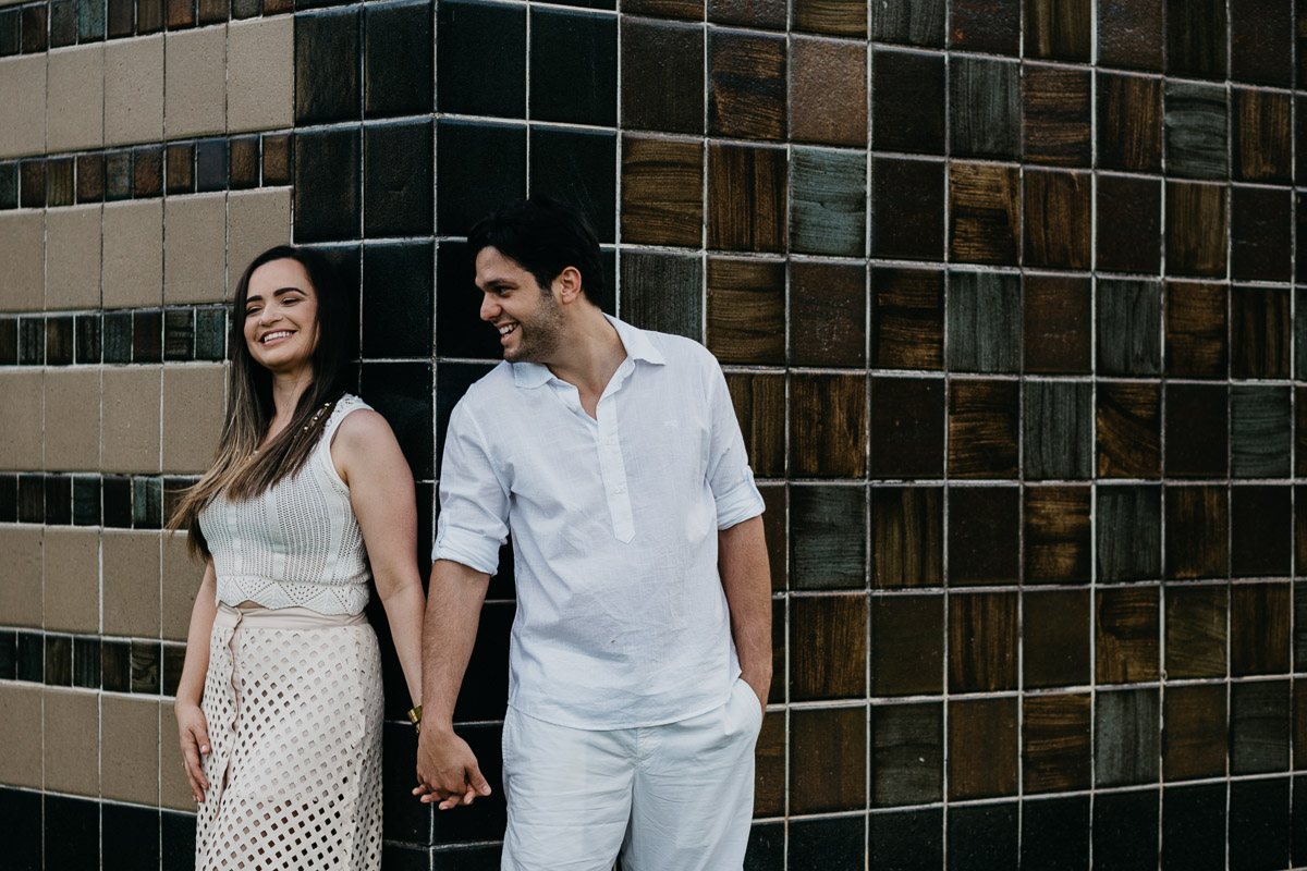 ensaio Casal Pre wedding na oficina Francisco Brennand em Recife de Swhellem e Lucas pelo SuperClick