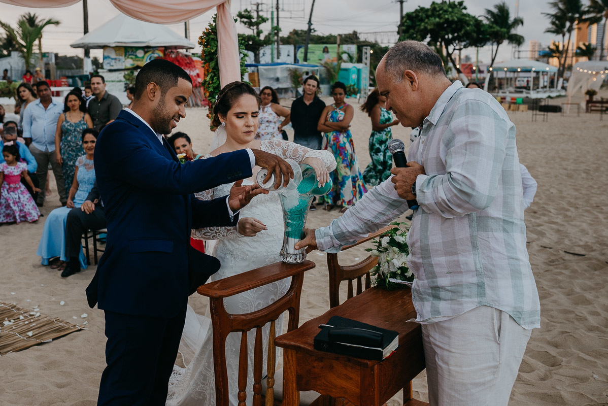 Casamento Larissa e Vinicius em Recife na Praia Fotografia de casamento SuperClick