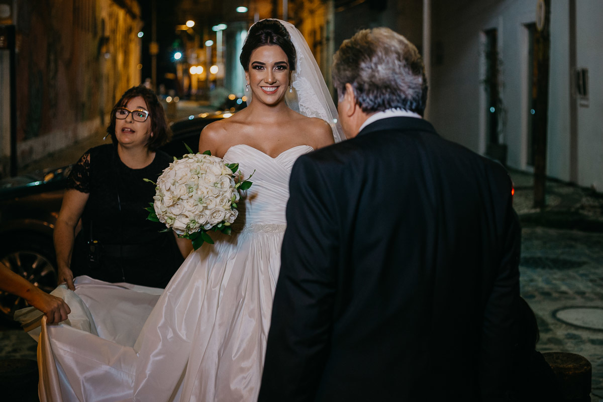 Fotografia de Casamento SuperClick Recife Cerimônia Di Branco Recife Antigo Paula e João