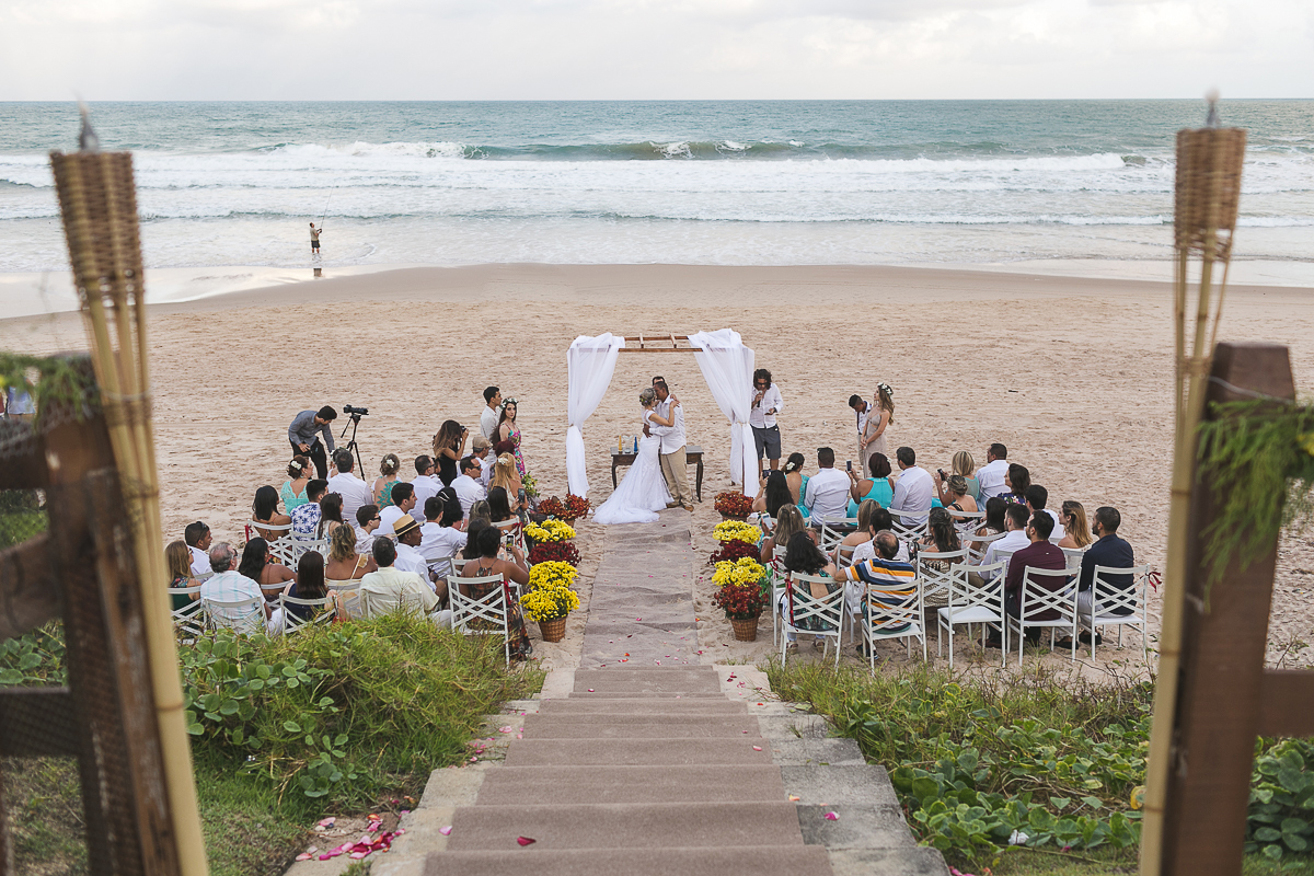 Fotografia casamento de dia em porto de galinhas de Eliane e Rodrigo feito por claudio cerri para o Super Click