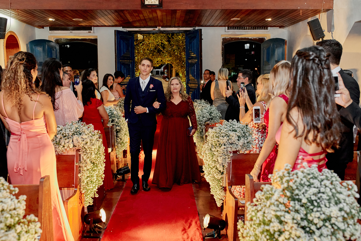 Fotografia de casamento Mayara e Betinho cerimonia igrejinha de boa viagem Recife