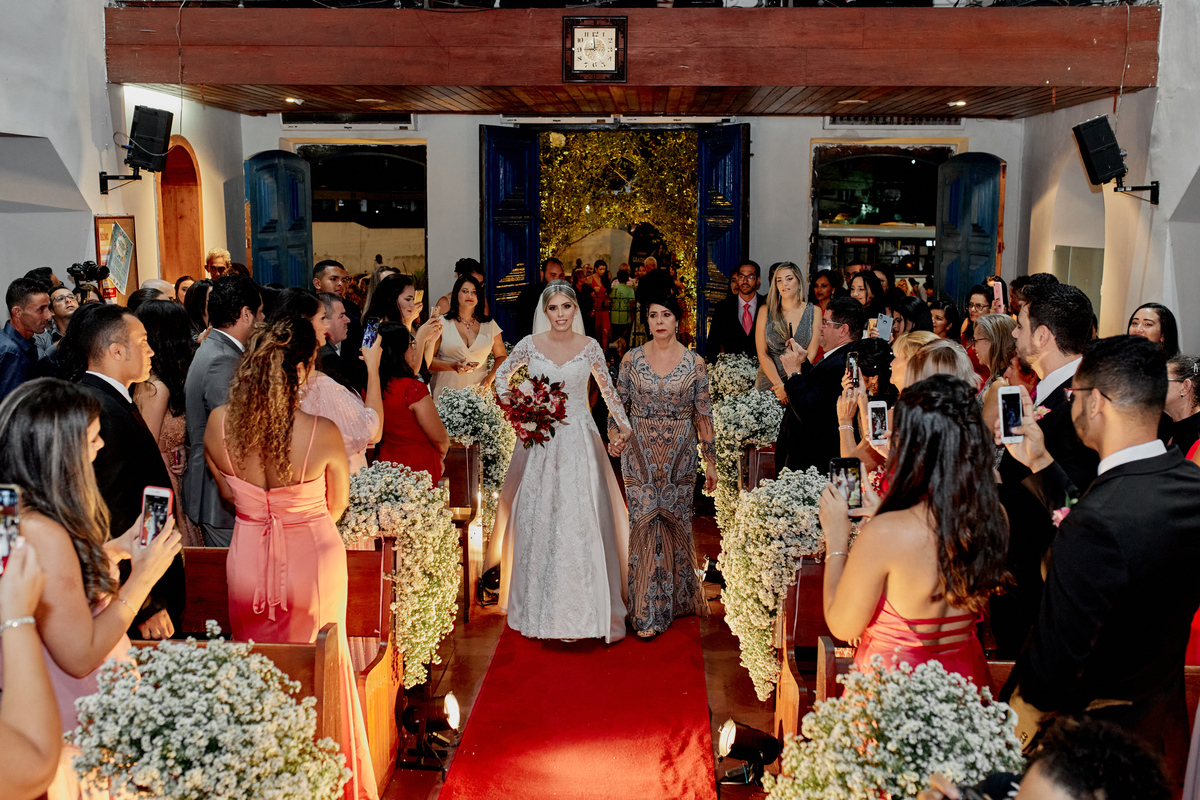 Fotografia de casamento Mayara e Betinho cerimonia igrejinha de boa viagem Recife