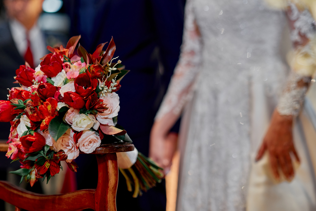 Fotografia de casamento Mayara e Betinho cerimonia igrejinha de boa viagem Recife