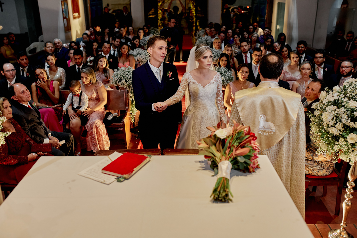 Fotografia de casamento Mayara e Betinho cerimonia igrejinha de boa viagem Recife