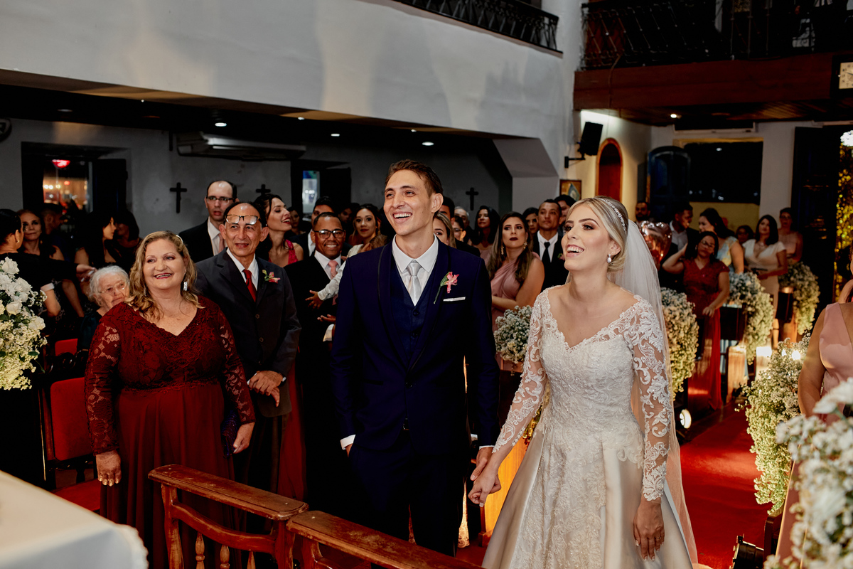 Fotografia de casamento Mayara e Betinho cerimonia igrejinha de boa viagem Recife