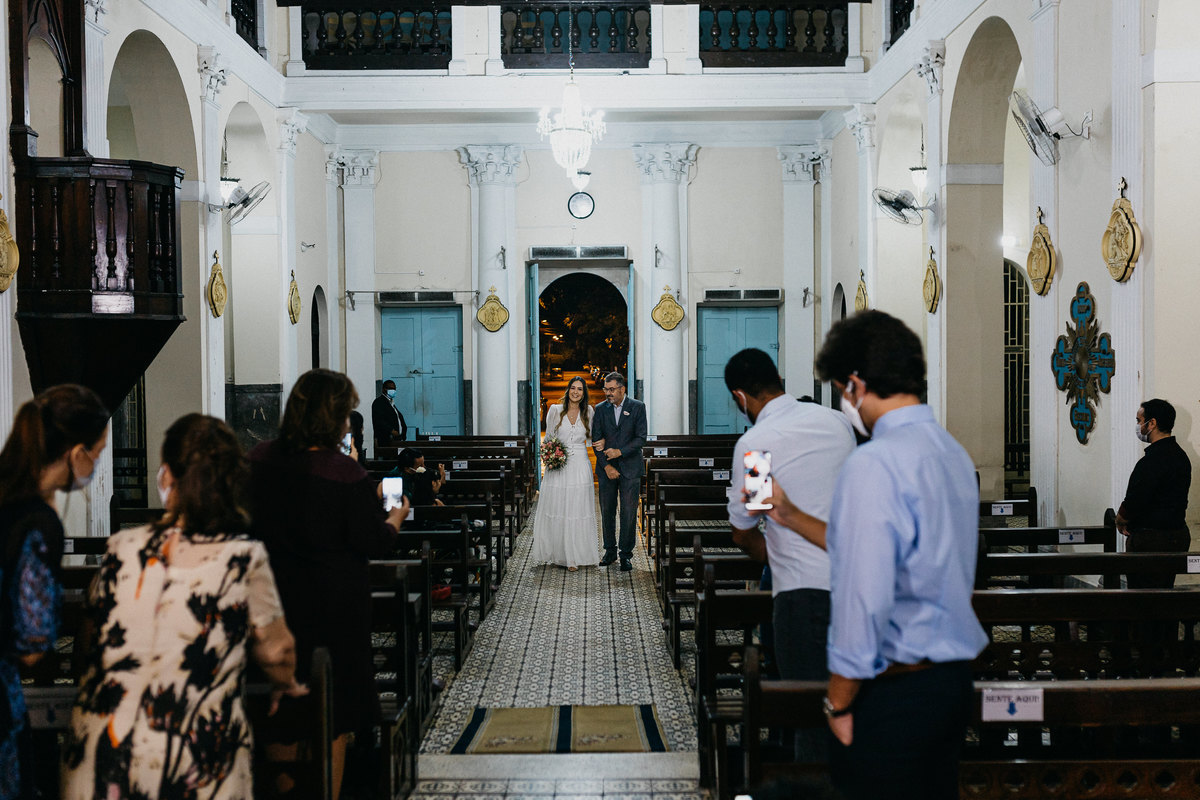 Casamento Fernanda e Guilherme Igreja das Graças Pandemia Fotografia de Casamento Recife SuperClick