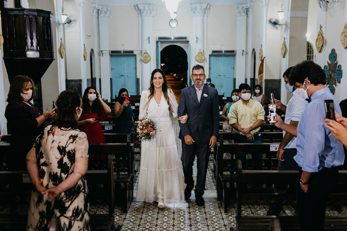 Casamento Fernanda e Guilherme Igreja das Graças Pandemia Fotografia de Casamento Recife SuperClick