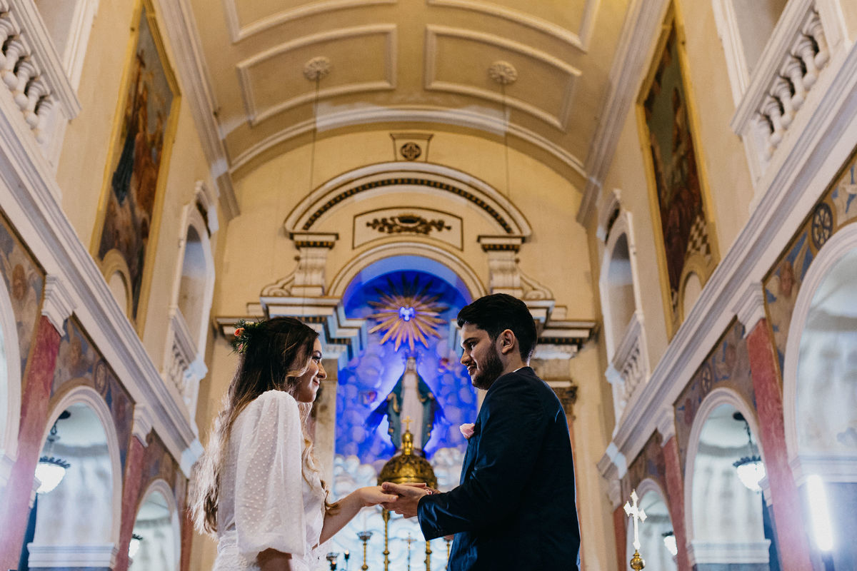 Casamento Fernanda e Guilherme Igreja das Graças Pandemia Fotografia de Casamento Recife SuperClick