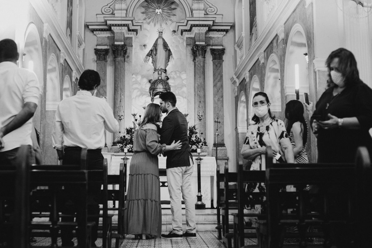 Casamento Fernanda e Guilherme Igreja das Graças Pandemia Fotografia de Casamento Recife SuperClick