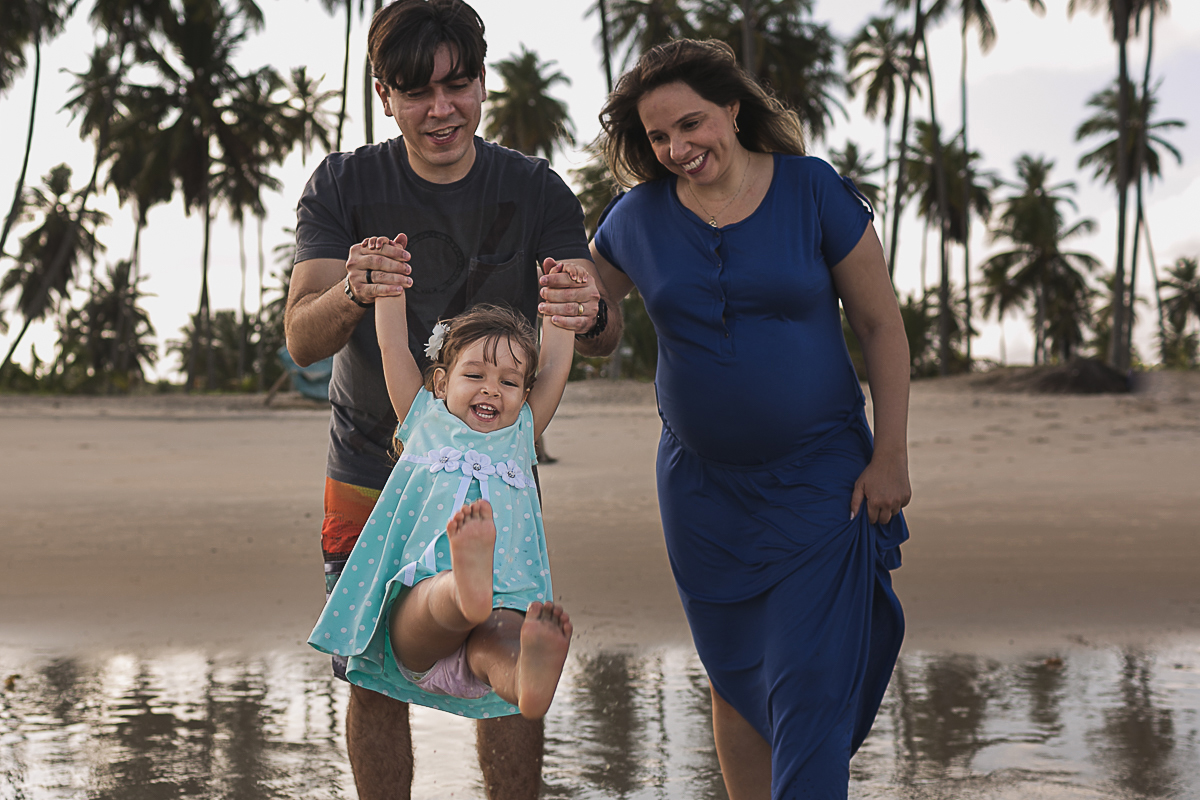 Fotografia de gestante praia do paiva recife de patrícia e mable feito por claudio cerri para o super click