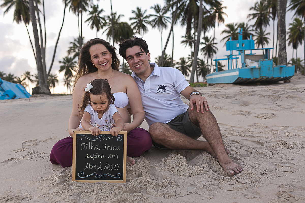 Fotografia de gestante praia do paiva recife de patrícia e mable feito por claudio cerri para o super click