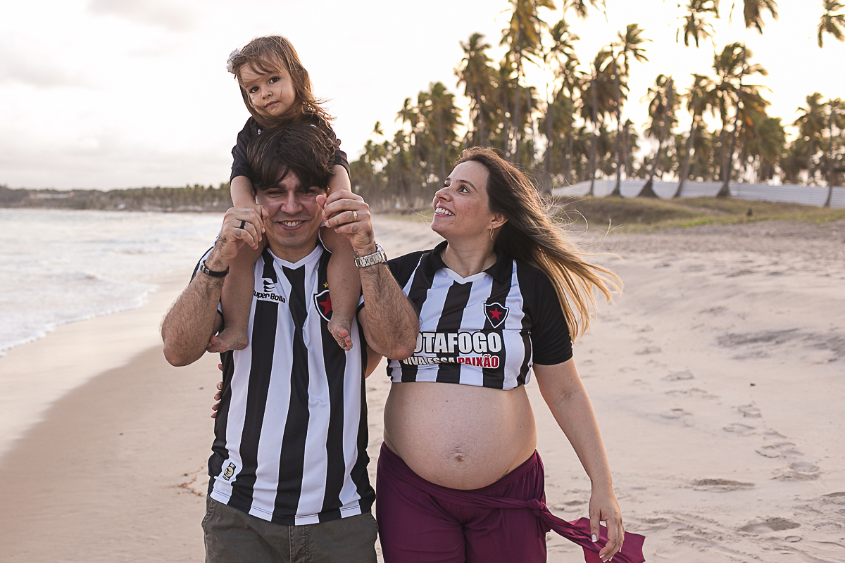 Fotografia de gestante praia do paiva recife de patrícia e mable feito por claudio cerri para o super click