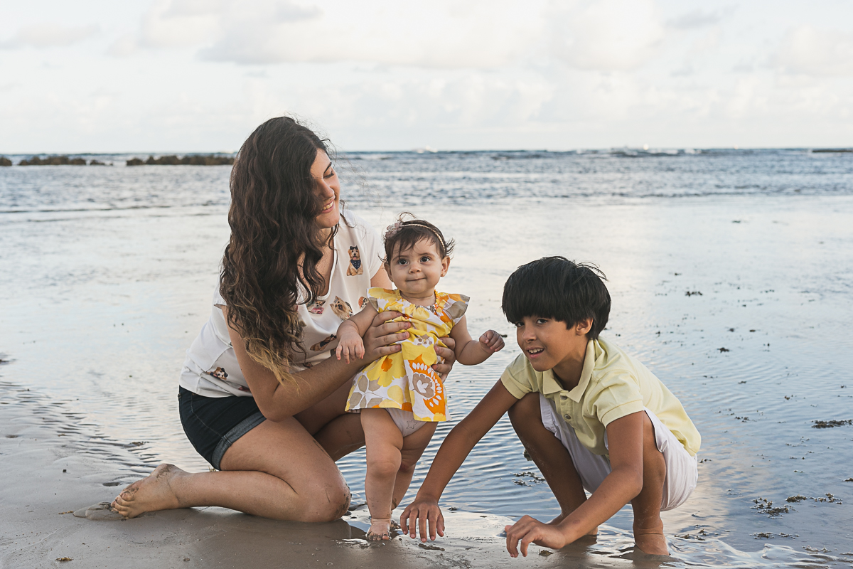 Ensaio familia na praia do paiva recife pe feito pelo super click