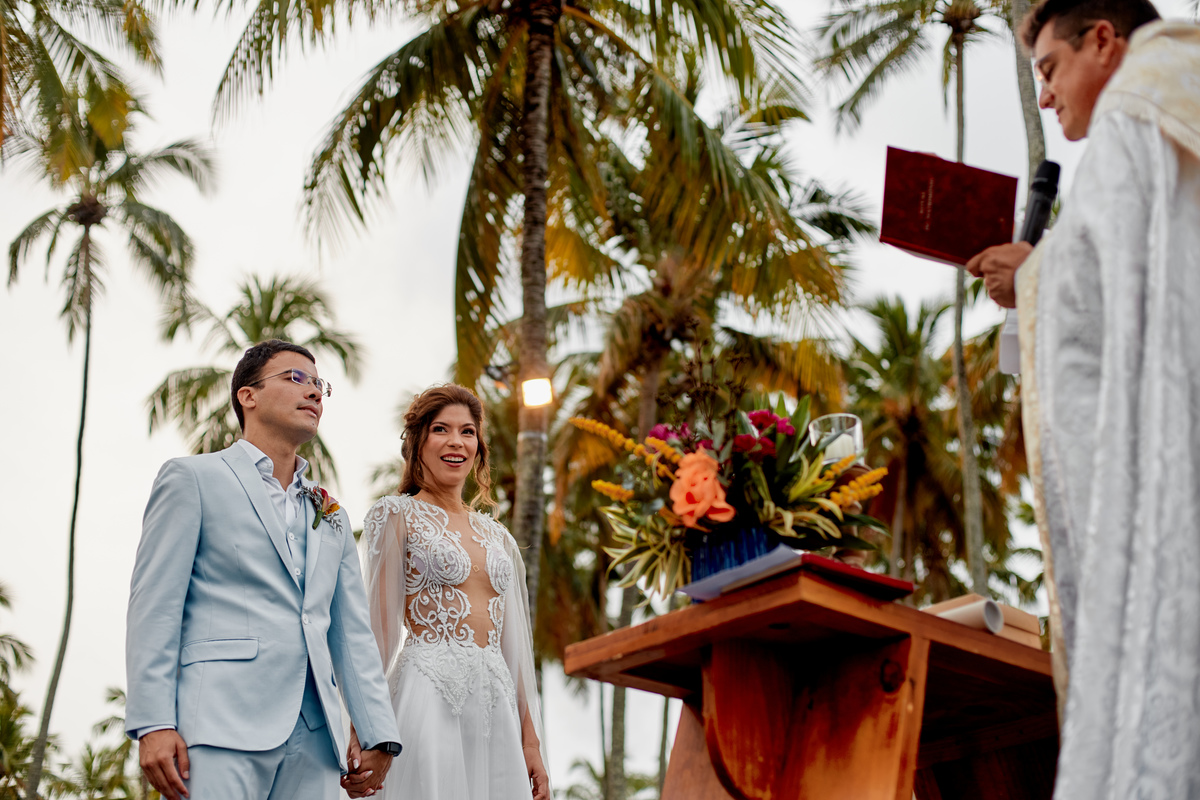 Casamento de Dia em Carneiros de Yurika e Lazaro, fotografia de casamento SuperClick