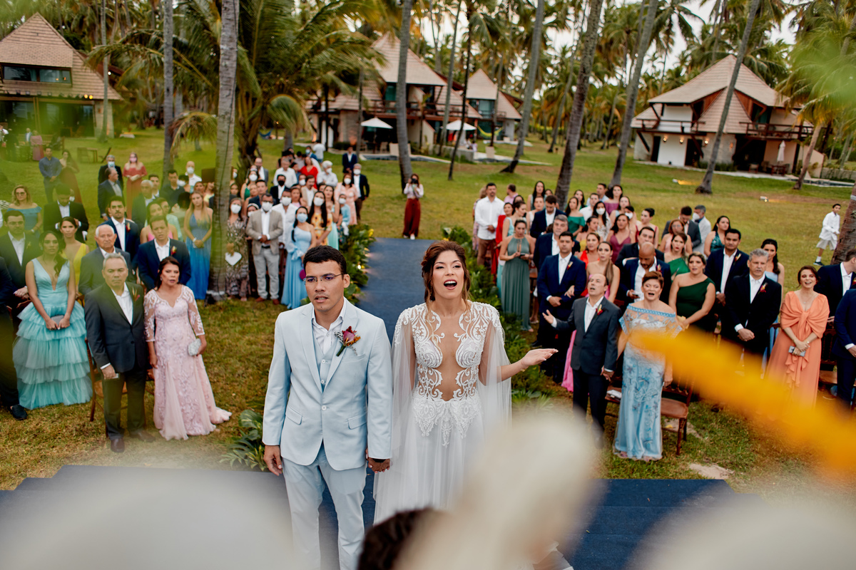 Casamento de Dia em Carneiros de Yurika e Lazaro, fotografia de casamento SuperClick