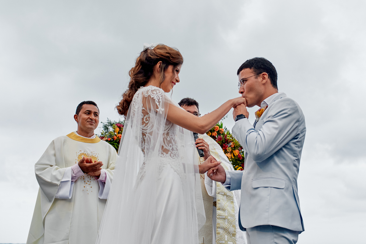 Casamento de Dia em Carneiros de Yurika e Lazaro, fotografia de casamento SuperClick