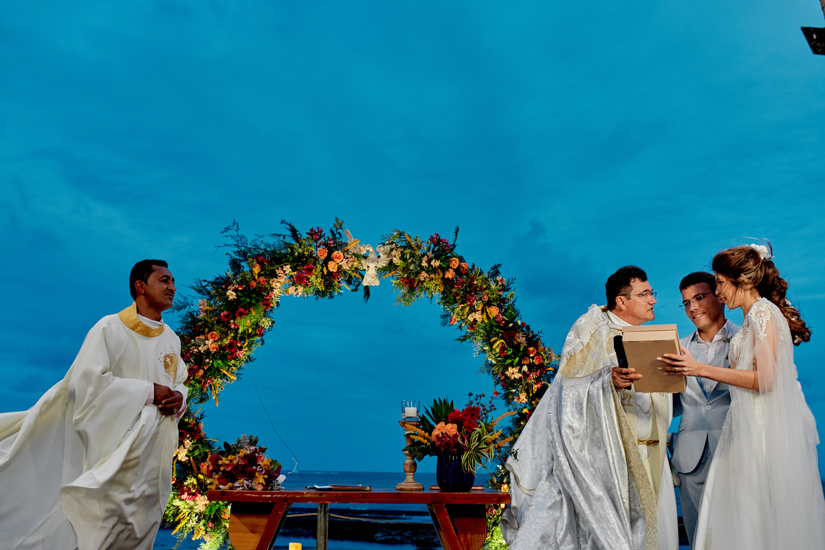 Casamento de Dia em Carneiros de Yurika e Lazaro, fotografia de casamento SuperClick