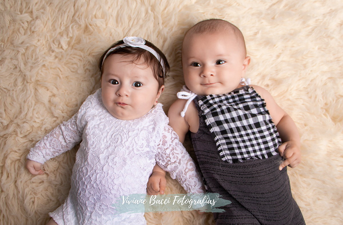 Guilherme e Mariana - 4 meses