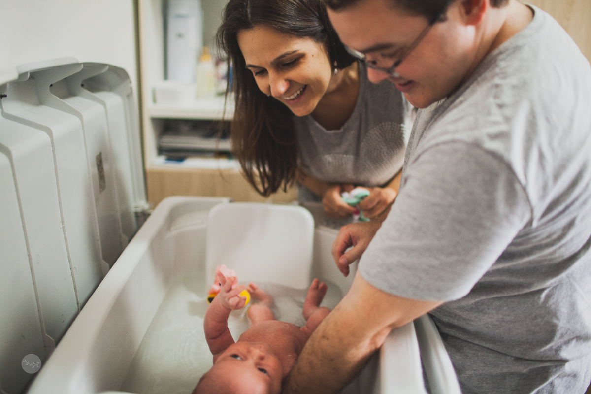 ensaio de bebê em Curitiba -pr. Primeiros banhos
