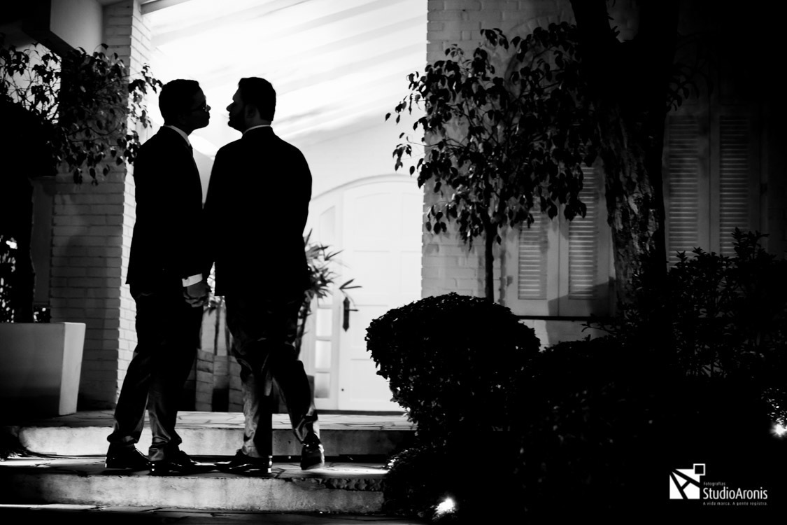 Casamento Gay - Casamento LGBT - Casamento homoafetivo - Foto PB - Silhueta