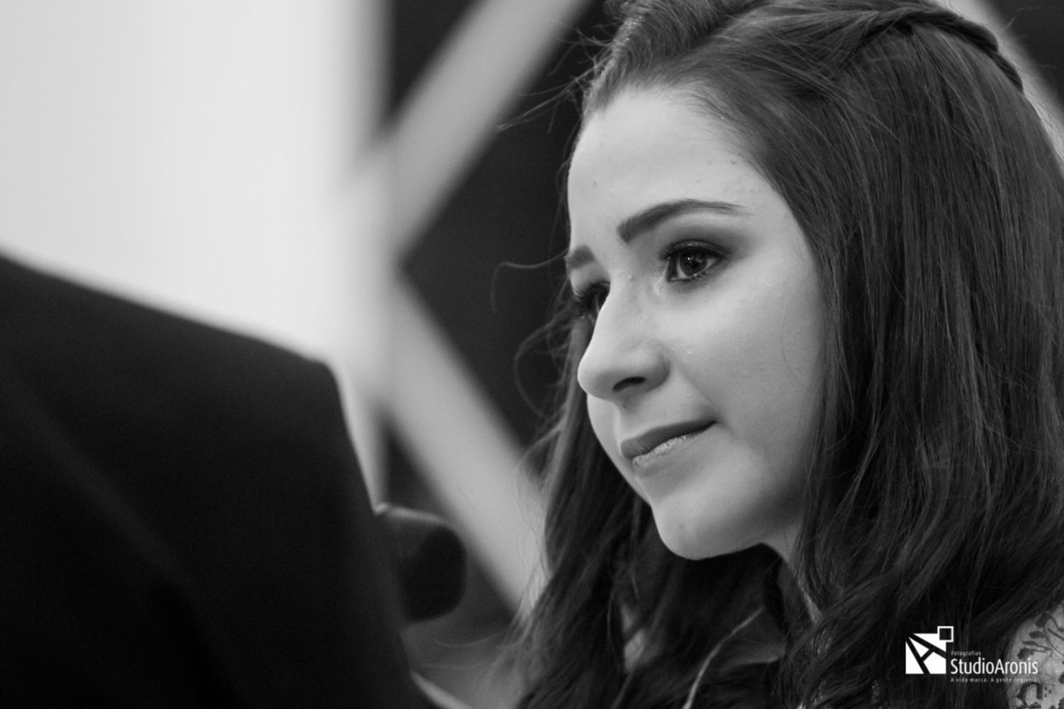 Bat Mitzvah Sinagoga União Israelita Porto Alegre - Studio Aronis Fotografias - Foto em Preto e Branco - Judaísmo