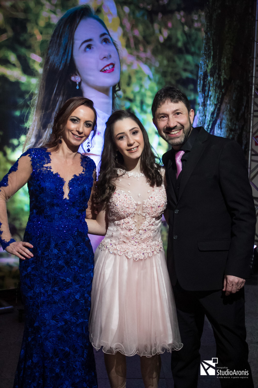 fotos de família em bat mitzvah - retratos de família - festas judaicas - eventos - vestido rosa