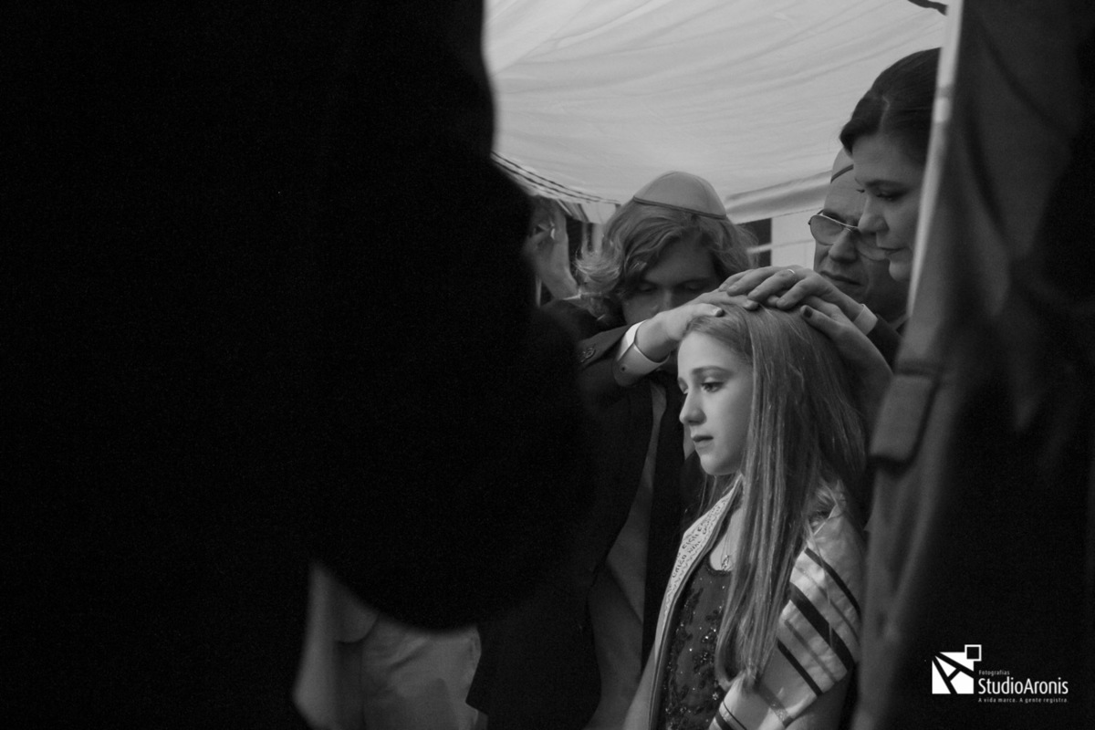 Benção Judaica em Bat Mitzvah Sinagoga Centro Israelita Porto Alegrense 