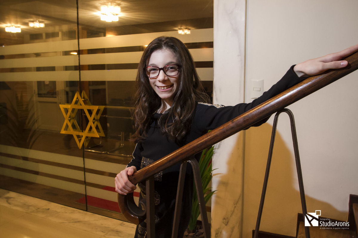 Bat Mitzvah Singagoga Sibra Porto Alegre Rio Grande do Sul Brasil Estrela de David Judaísmo Cerimônia Judaica Studio Aronis Fotografias