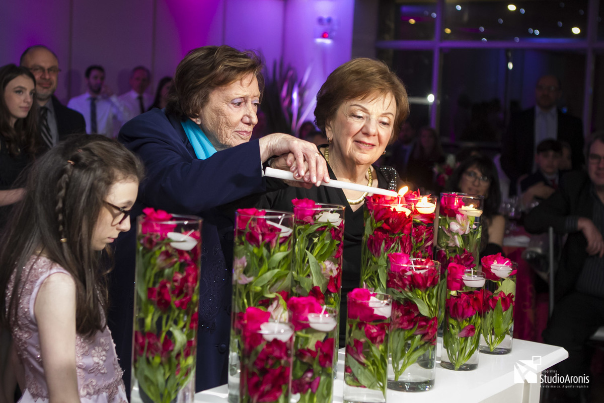 cerimônia das velas em festa de batmitzva na sogipa em porto alegre fotos studio aronis 