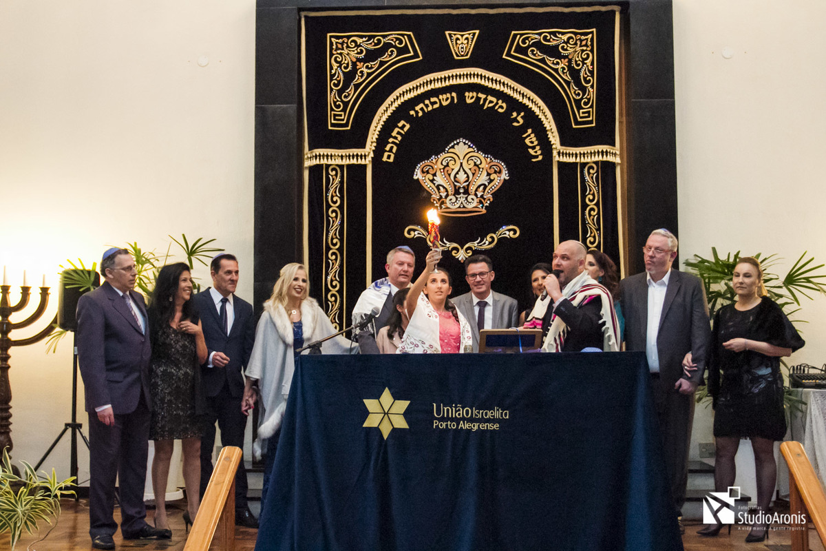Havdalá em Sinagoga de Porto Alegre - Rabino Ari Oliszewski