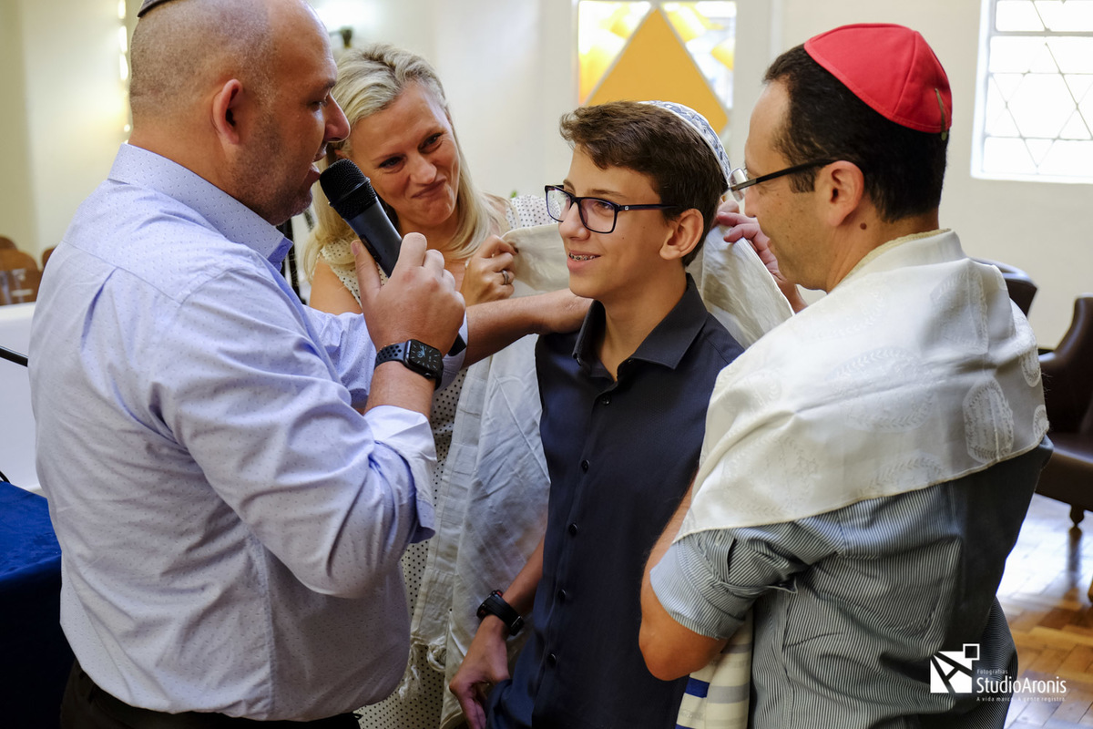 Bar Mitzvah - Sinagoga União Israelita - Porto Alegre - Bar Mitzva - Studio Aronis - Fotos - Judaísmo - Judaico - Tradição - tefilin - talid - kipá