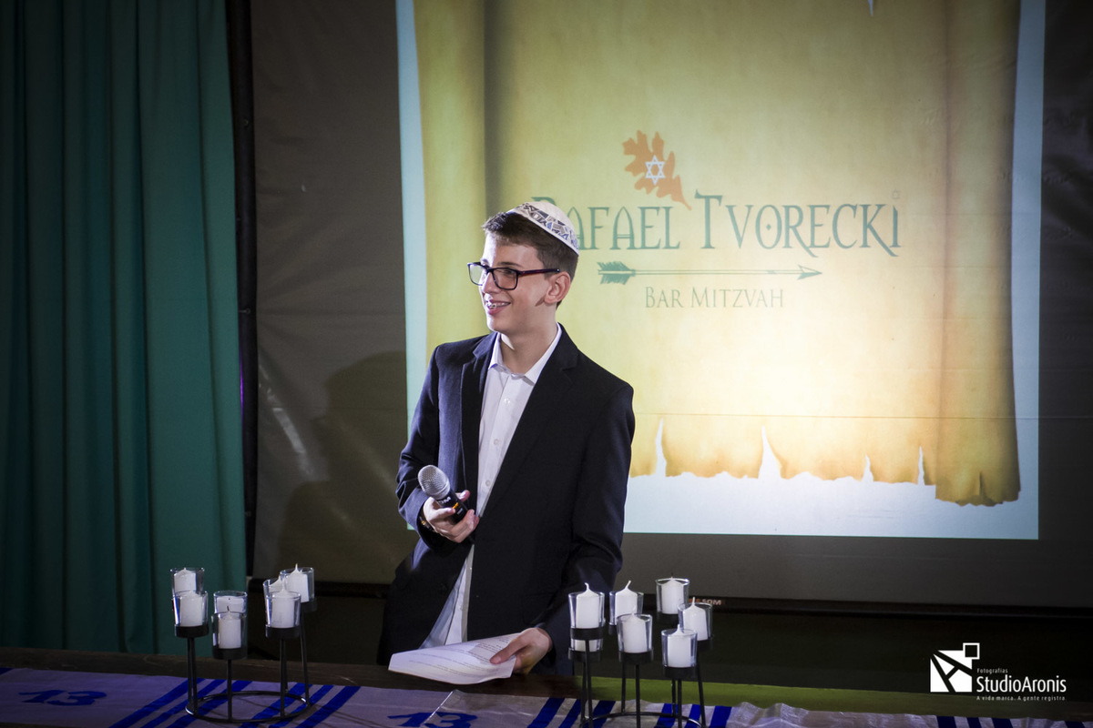 cerimonia das velas em festa de barmitzva