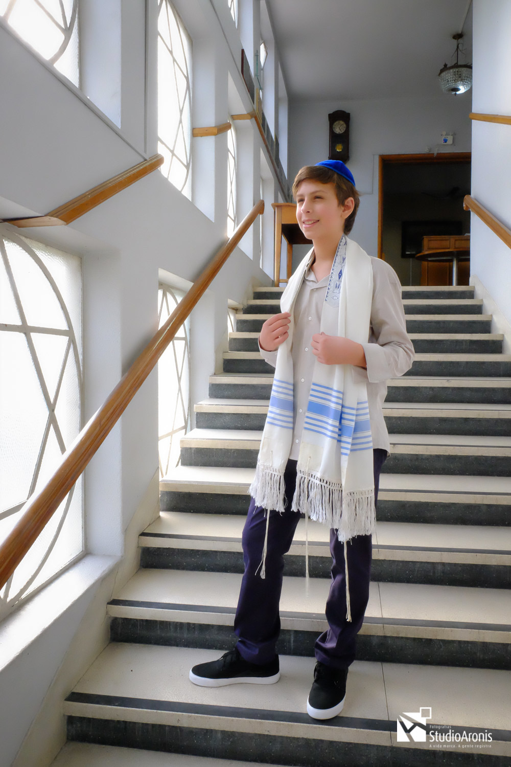 Bar Mitzvah Sinagoga Centro Israelita Porto Alegrense - Studio Aronis Fotografias - Talid