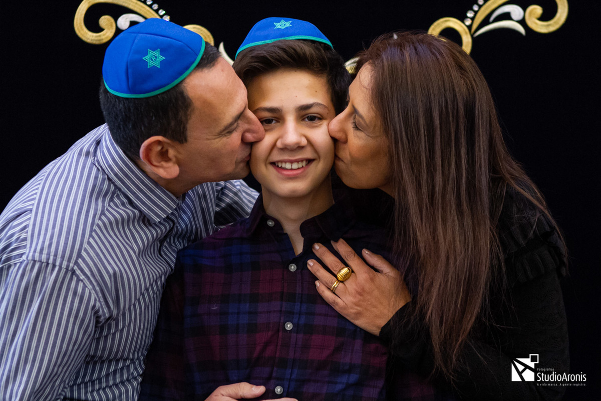Fotos de Família em Bar Mitzvah Sinagoga União Israelita Porto Alegrense