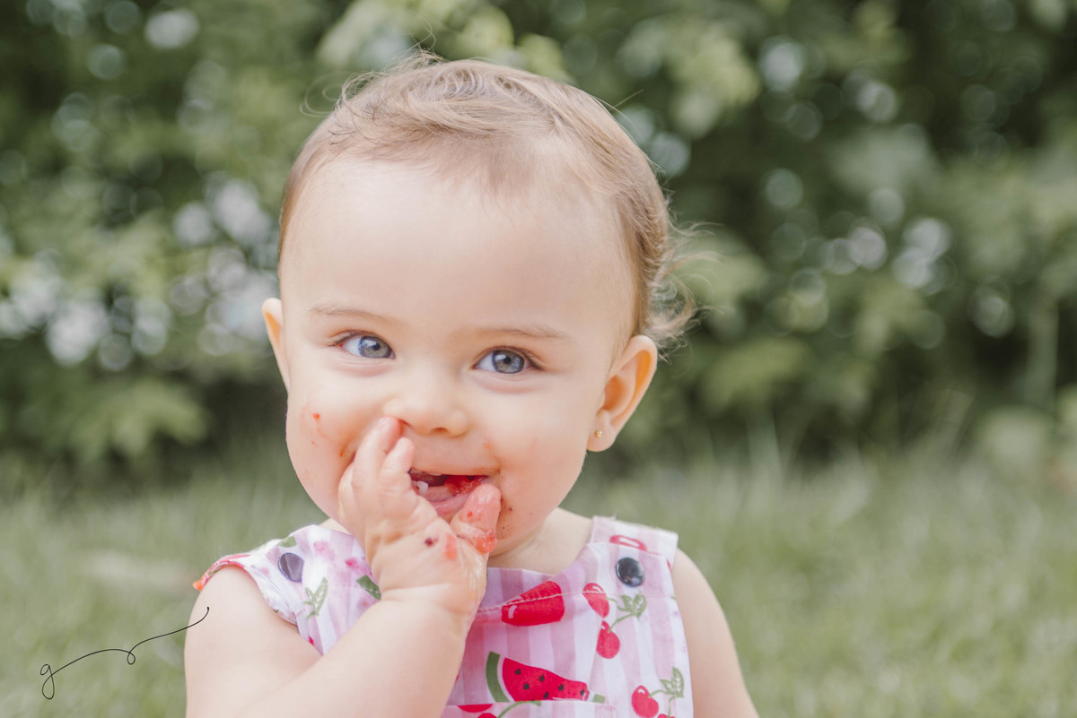 Smash the fruit da Luisa, smash the cake, frutas, vida saudável, bebê fitness, 11 meses do bebê, 1 aninho, festa de aniversário, alimentos para o bebê, açúcar na infância.