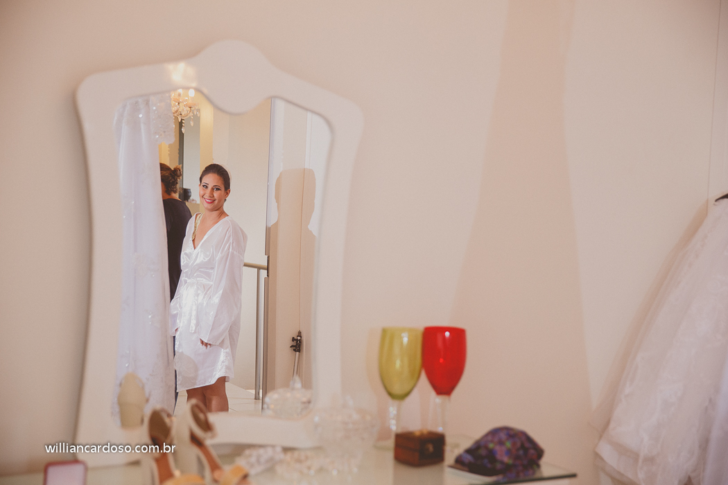 retrato de noiva no making of