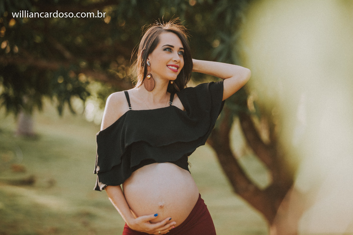 ensaio de gestante no viveiro sacoman