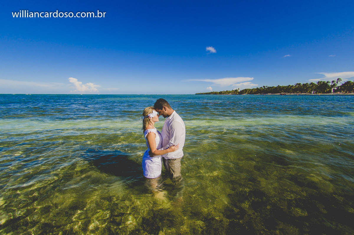 Fotografo de casamentos em minas gerais, realiza ensaio pos casamento no mar do caribe, em punta cana na republica dominicana