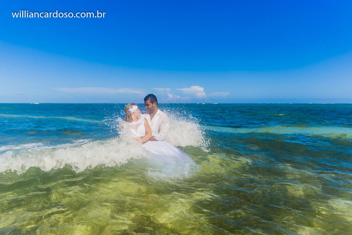 Willian Cardoso fotografo de casamentos em unai, realiza ensaio de casal no caribe