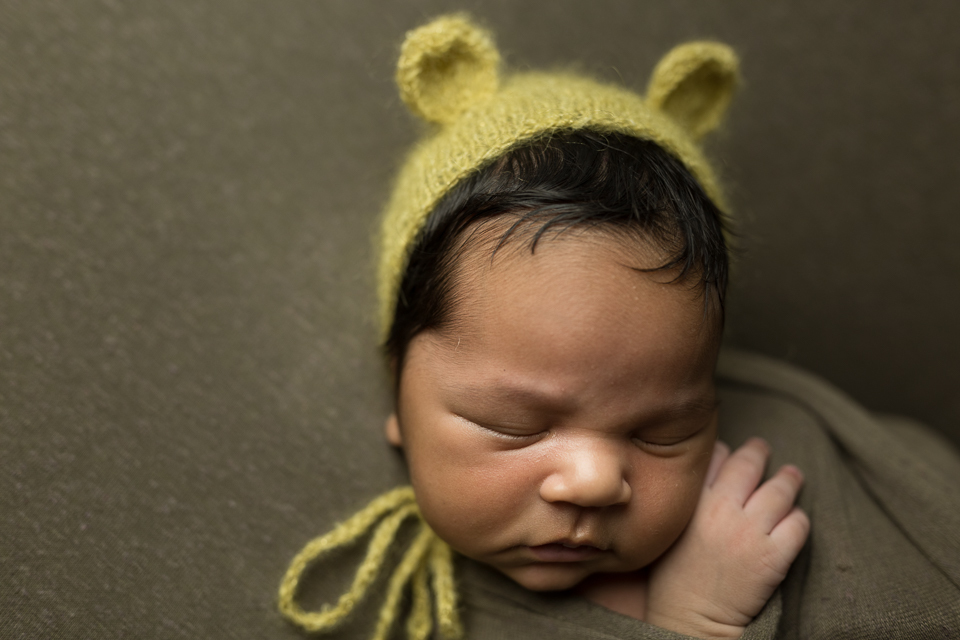 newborn no puff da paloma shell e com touquinha da lefotick 