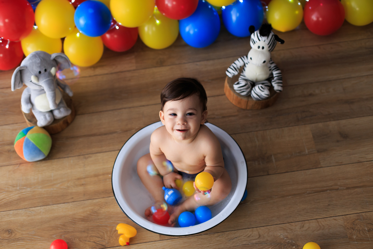 Banho é bom. Banho é bom.
Banho é muito bom!