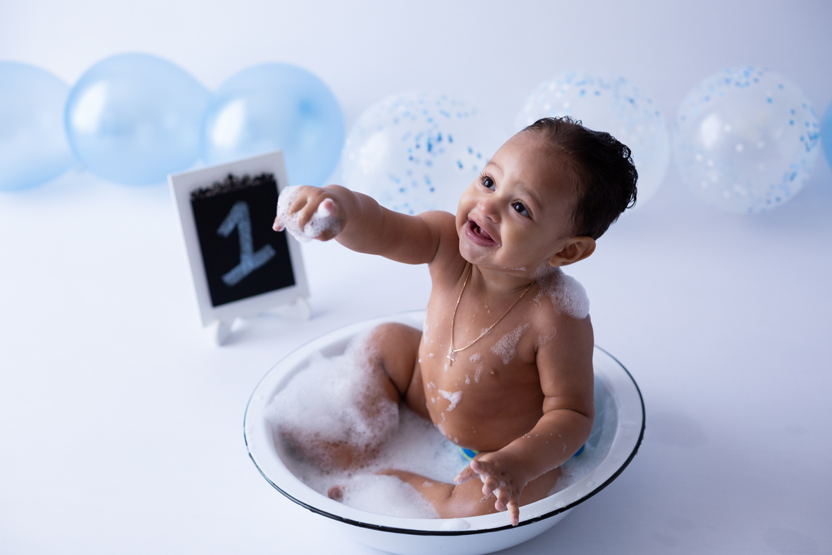 splash após o smash the cake 