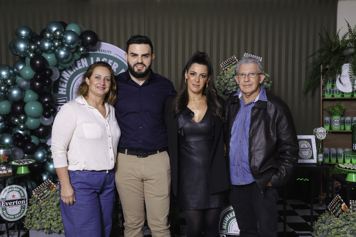 aniversariante com a família