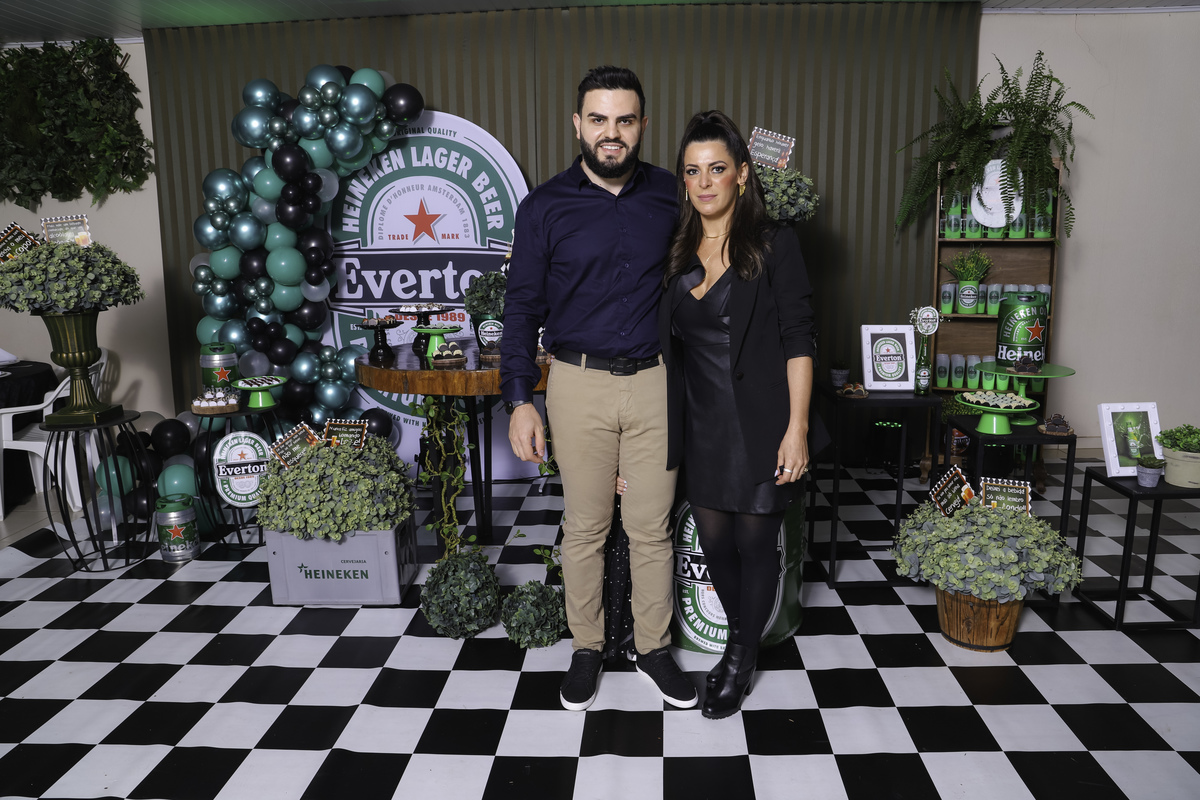 aniversariante com a família