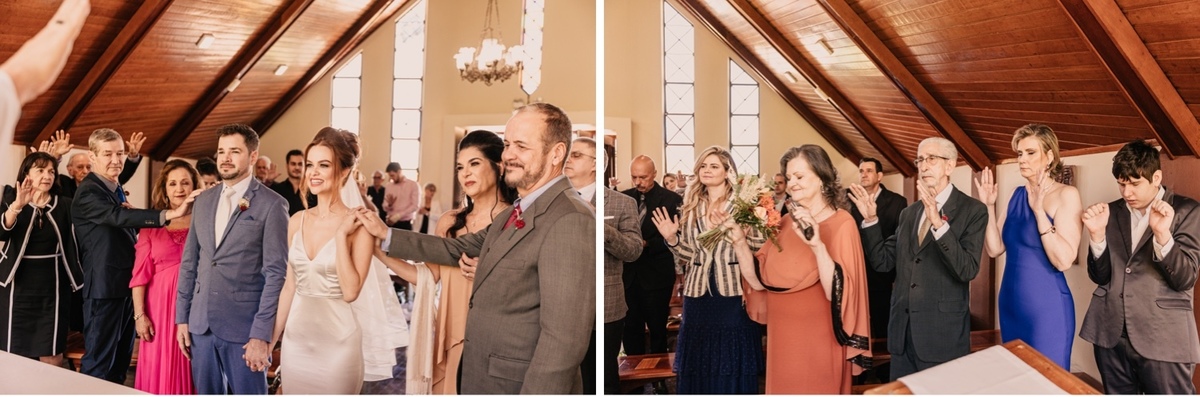 Casamento Mini Wedding na Capela Nossa Senhora da Salette no Jardim Social em Curitiba