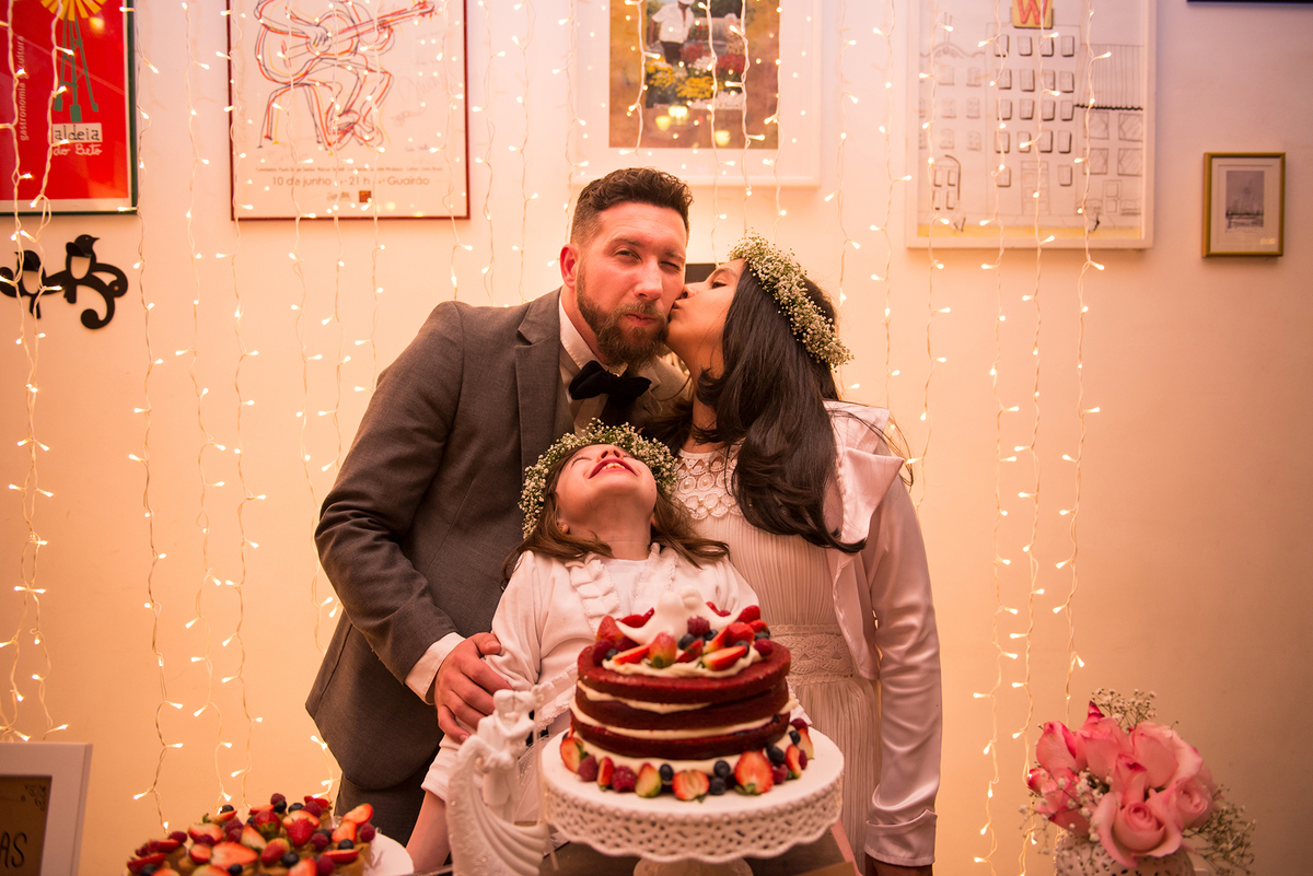 Mini Wedding em Curitiba. Casamento para 16 pessoas em bistrô de Curitiba. Cerimônia de Casamento.