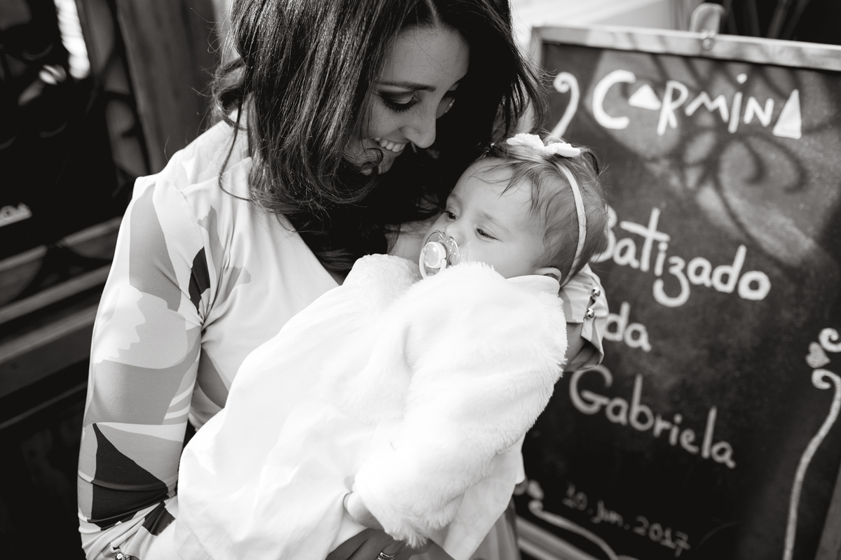 Almoço comemorativo ao batizado de uma criança no Carmina Bistrô. 