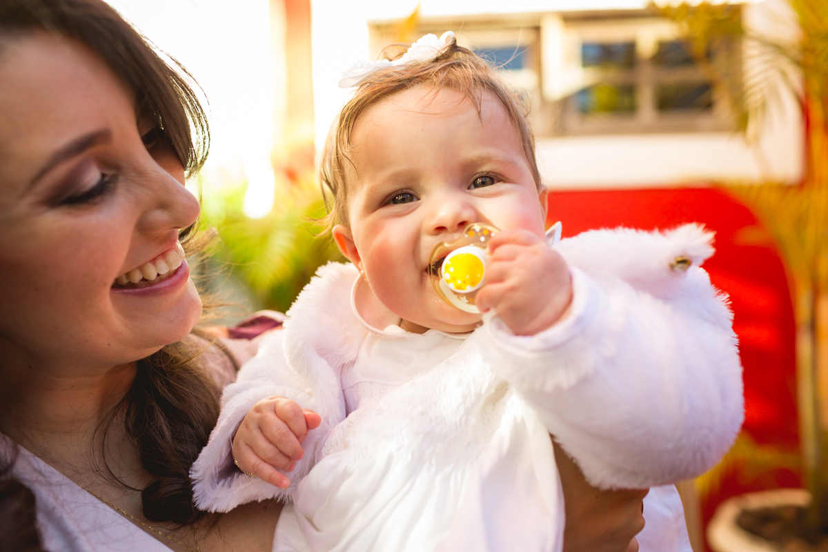 Almoço comemorativo ao batizado de uma criança no Carmina Bistrô. 