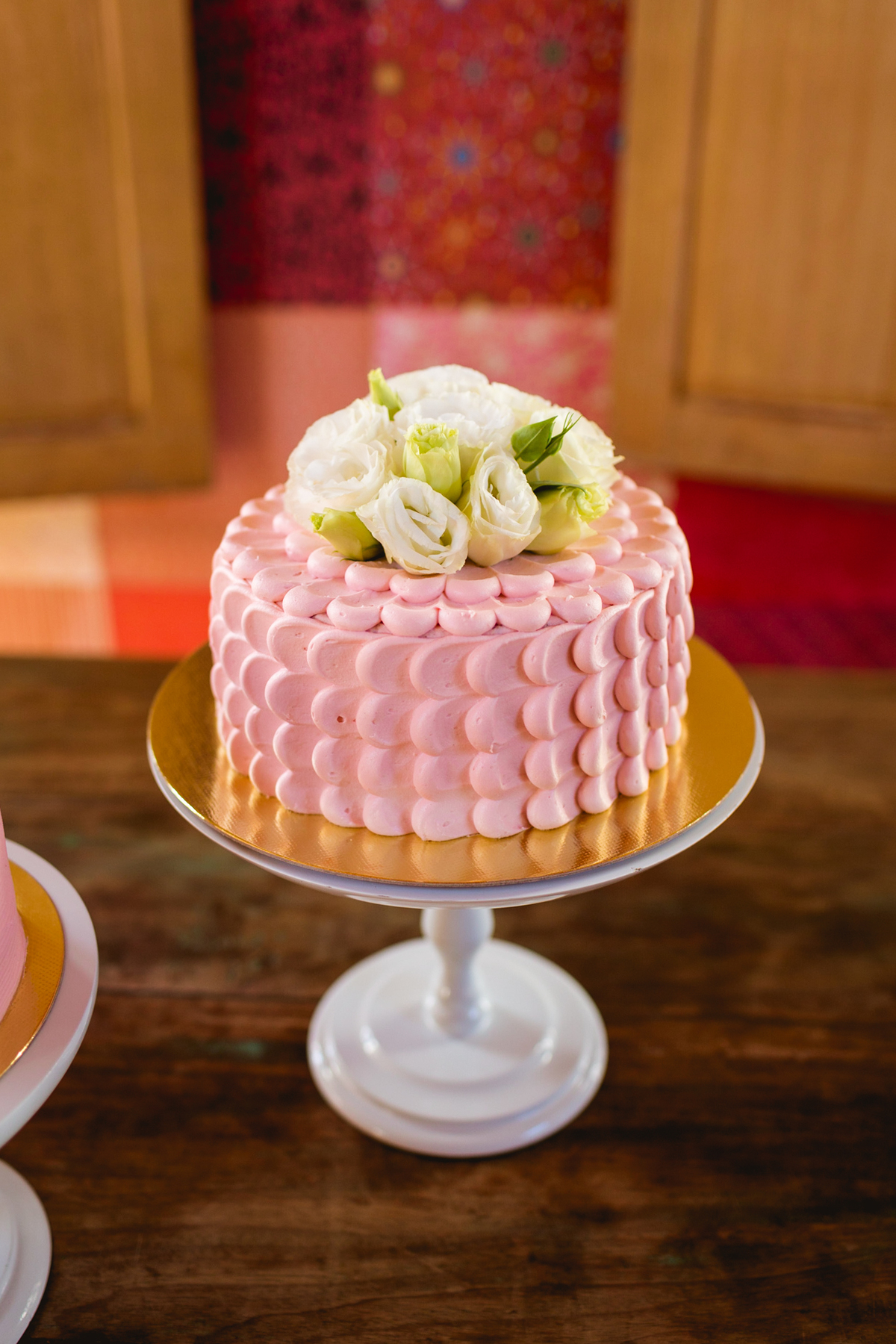 Almoço comemorativo ao batizado de uma criança no Carmina Bistrô. Bolo infantil.